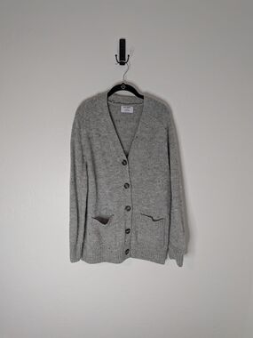 Old Navy Light Gray Knit Cardigan